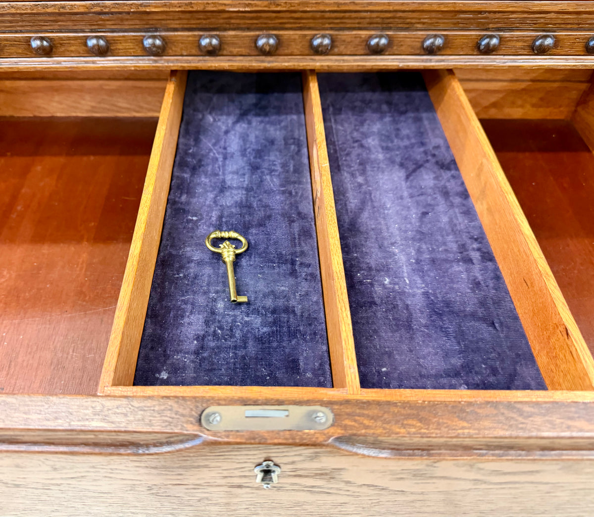 Strathroy Jacobean Revival Style Sideboard (Key Included)