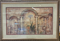 Framed Classical Architectural Botanical Art Print by Carol Robinson