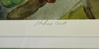 Elizabeth Berry “Hibiscus” — Signed Artist Proof Watercolor, Gold Gallery Frame