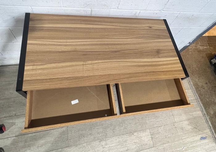 2-Drawer Woodgrain Desk