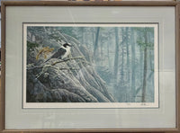 "Northwoods - Whiskey Jack" Limited Edition Framed Print by Canadian Artist Marc Barrie