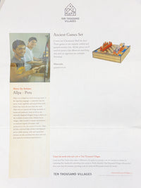 Ten Thousand Villages Ancient Games Set  Chess/ Backgammon