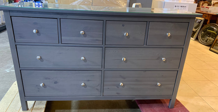 Grey Glasstop Dresser