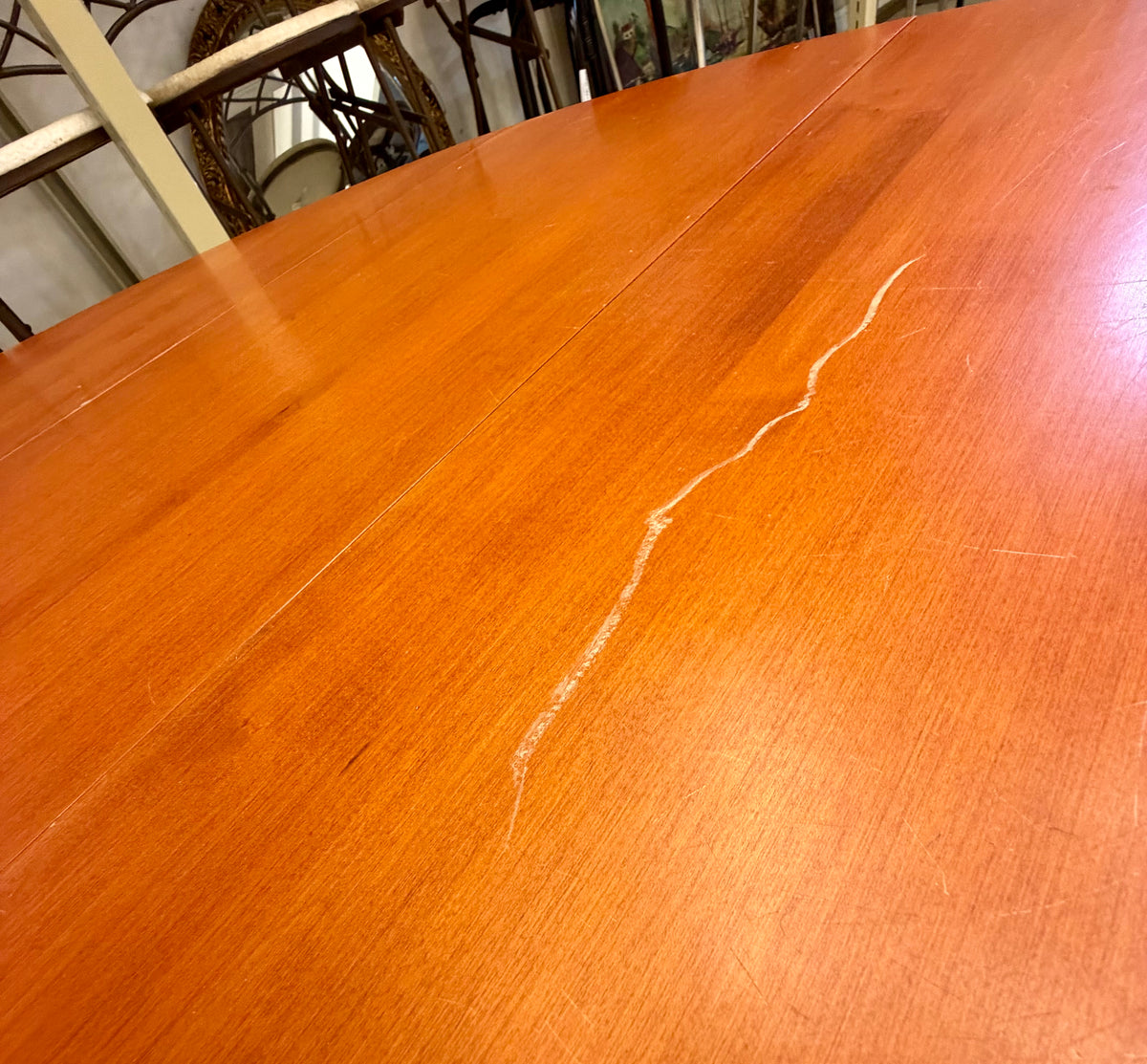 Space Saving Vintage Drop-Leaf Gateleg Dining Table in Warm Honey Finish
