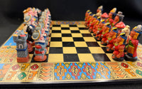 Ten Thousand Villages Ancient Games Set  Chess/ Backgammon