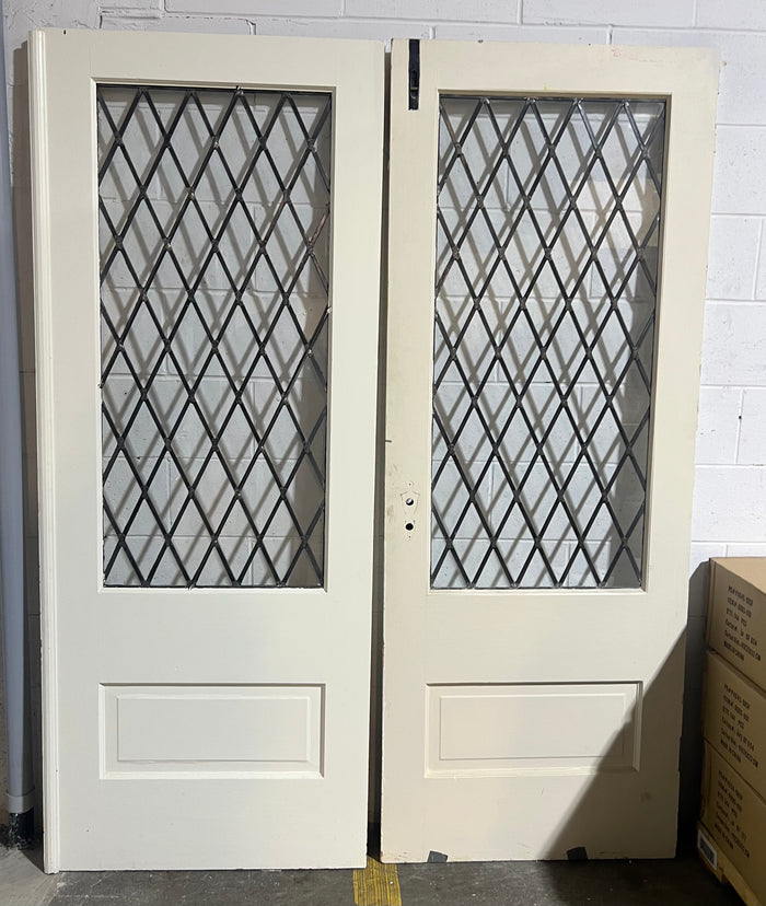 Leaded Front Doors - Set of 2 - 29.5” x 77.75”