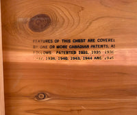 Vintage Lane-Knechtels Canadian Art Deco Waterfall Cedar Blanket Chest