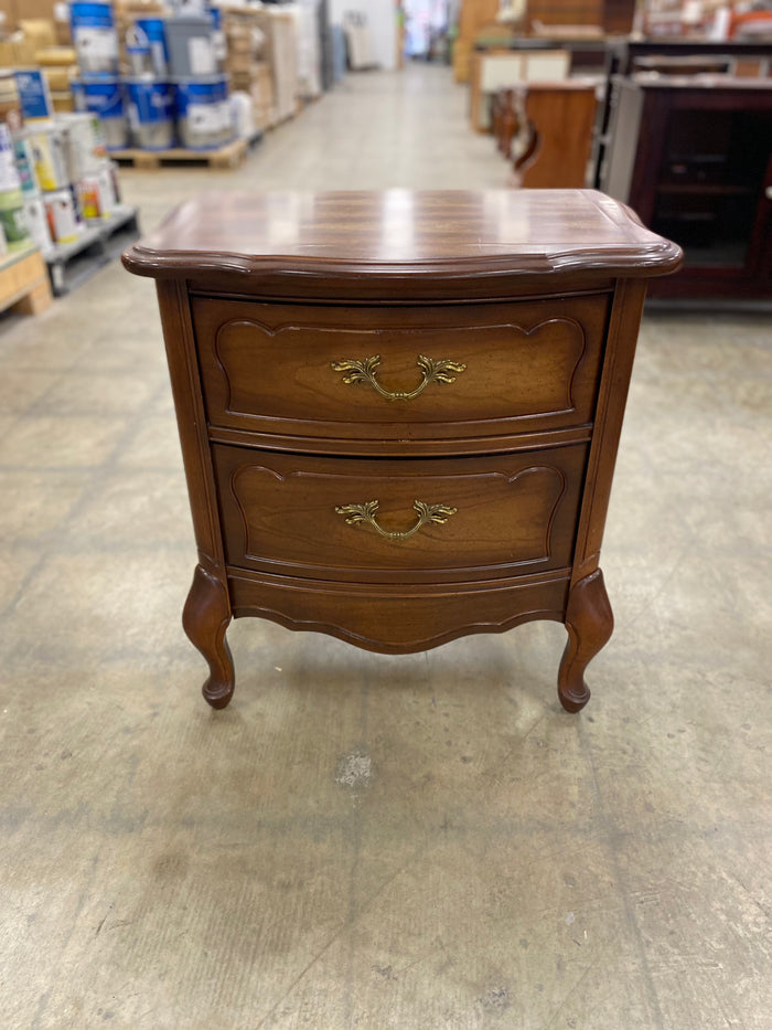 2 Drawer French Provincial Nightstand