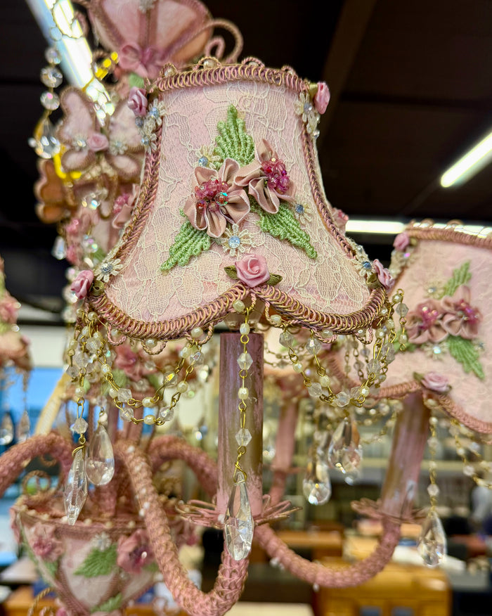 Romantic Shabby Chic Floral Chandelier