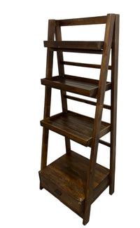 4-Tier Folding Wooden Ladder Shelf