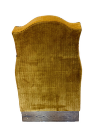 Vintage Statement High-Back Velvet Armchair