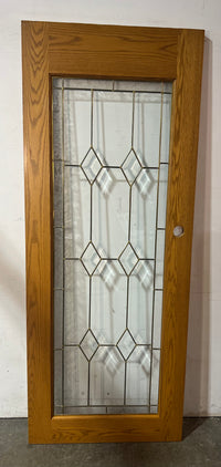 Solid Wood Door With Patterned Glass 32.25"W x 80.75"H