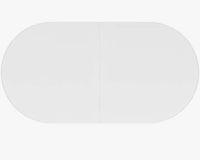 Bordeaux Oval Glass Top Solid Wood Base Dining Table