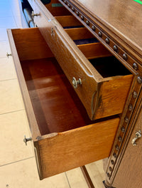 Strathroy Jacobean Revival Style Sideboard (Key Included)