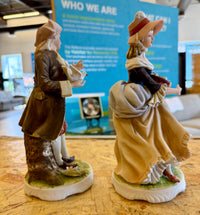 Elegant Vintage "William and Mary" Porcelain Figurine Set – A Timeless Romantic Keepsake