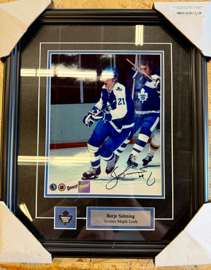 Börje Salming Signed Toronto Maple Leafs 8x10 Photo – Frameworth Authenticated & Framed