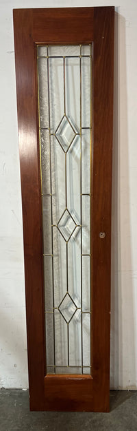 Solid Wood Door With Patterned Glass 18"W x 80.75"H