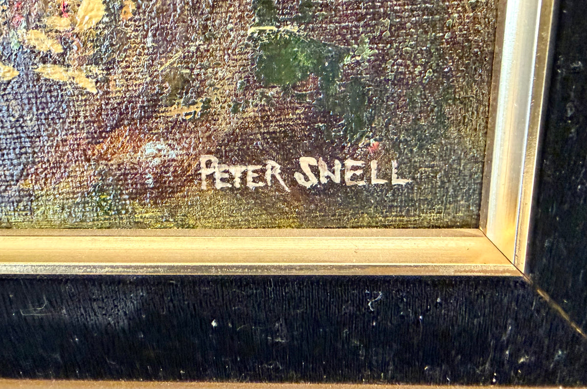 Vintage Peter Snell Winter Countryside Oil Painting