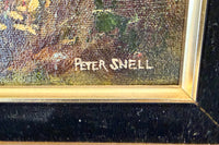 Vintage Peter Snell Winter Countryside Oil Painting