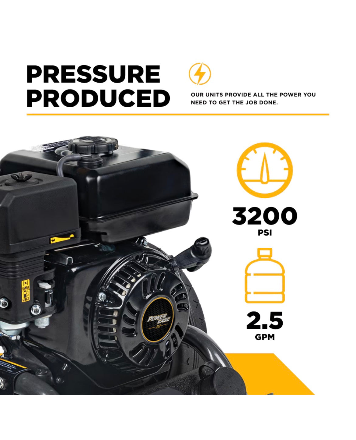 Gas Pressure Washer 3200 Psi 2.5 GPM