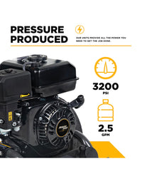 Gas Pressure Washer 3200 Psi 2.5 GPM