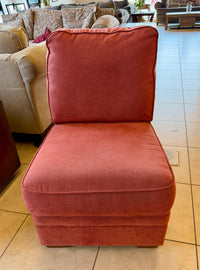 Cozy Coral Sectional, Ottoman, and Chair Set
