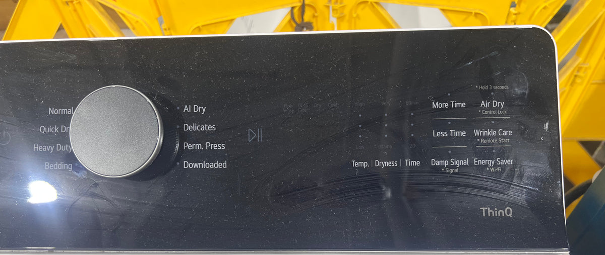 LG ThinQ White Dryer