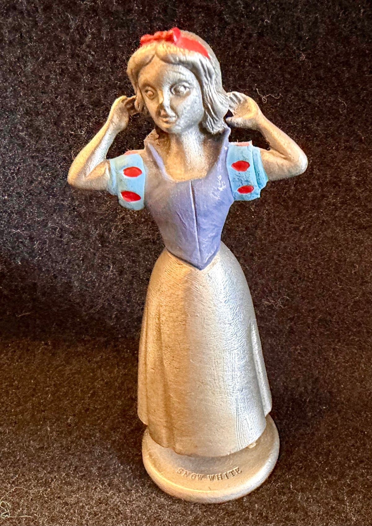 Vintage Disney Hudson Pewter "Snow White" Figurines Set (9 Pieces)