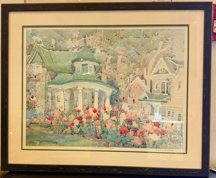 Gardener's Cottage" – Limited Edition Framed Fine Art Print by Elizabeth Berry