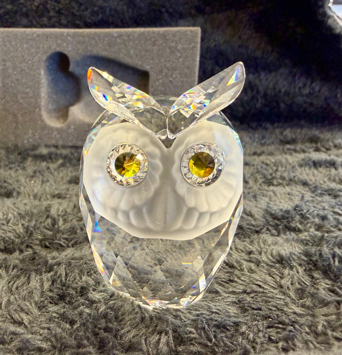 Swarovski Crystal Owl Figurine