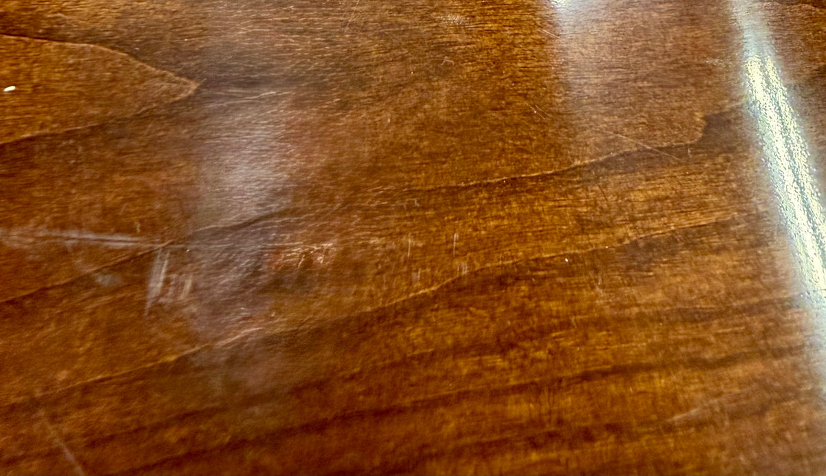 Vintage Polished Mahogany Oval Extension Dining Table