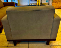 Olive Green Upholstered Accent Armchair