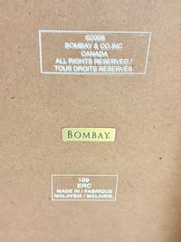 Classic Bombay & Co. Traditional Mahogany Accent End Table with Pull-Out Butler Tray