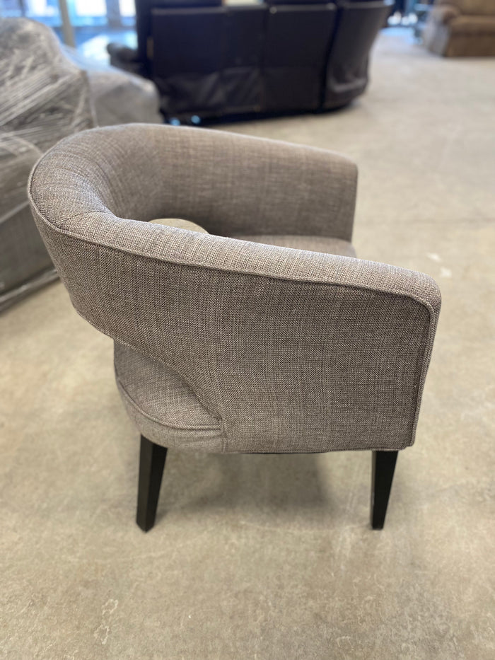 Light Gray Ergonomic Open Design Accent Chair