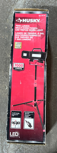 Husky 7000 Lumens Indoor/Outdoor Multi-directional Tripod