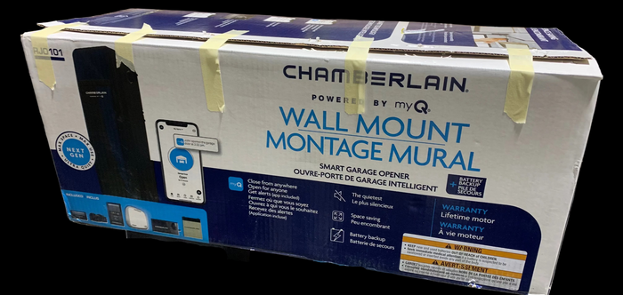 Chamberlain Wall Mounted Smart Garage Door Opener with Battery Backup