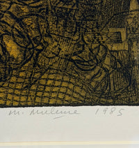 Mathias Muleme “Vida” — Signed Limited Edition Embossed Etching, 1985 (25/50)