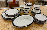 Incomplete Set of Black Platinum China by Royal Worcester
