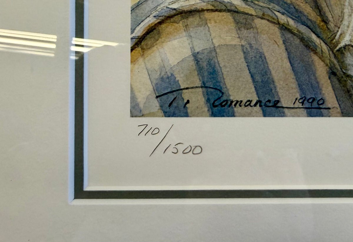 Limited Edition Framed Art Print "Little Sailor" by Trisha Romance (1990)