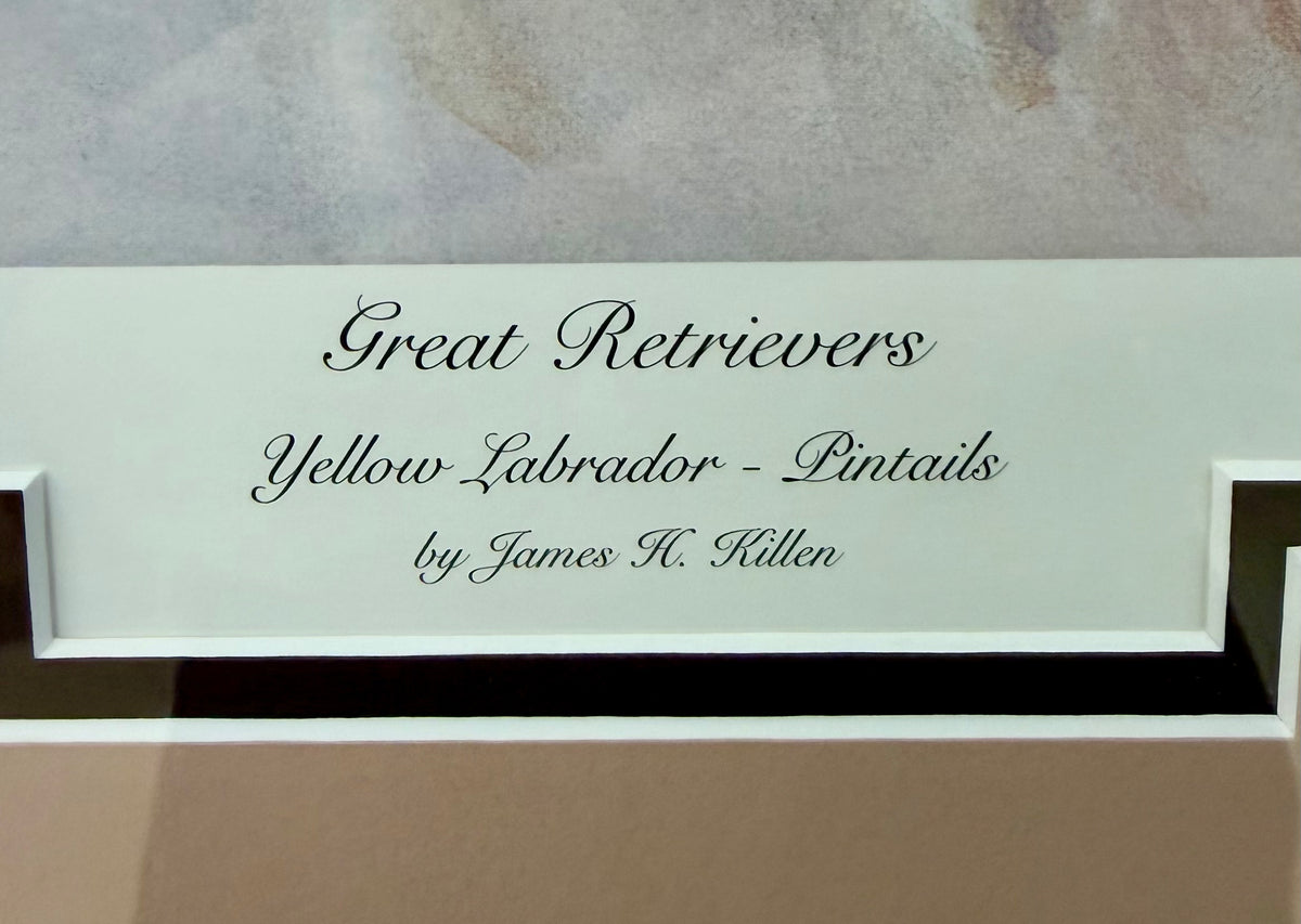 James H. Killen Limited Edition Print - "Great Retrievers: Yellow Labrador - Pintails"