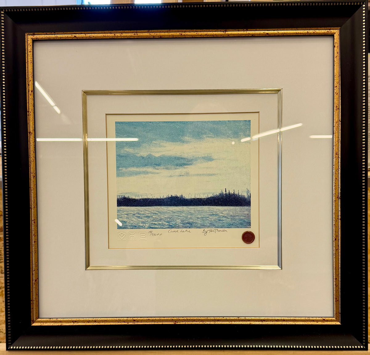 Framed Limited Edition Tom Thomson Set of 3 Prints (Canoe Lake, Sunset Canoe Lake, & Northland Sunset)
