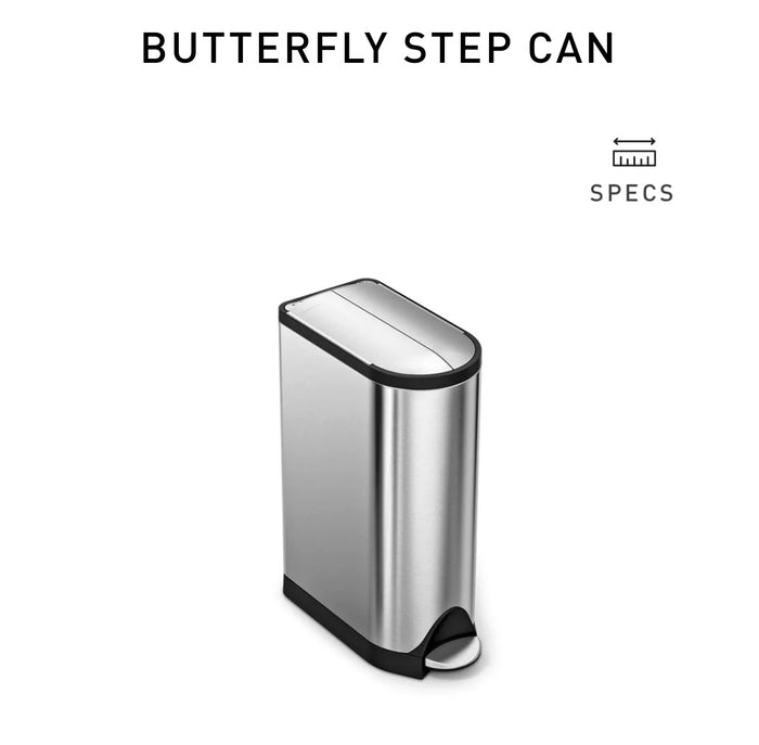 Simplehuman 18L Butterfly Step Can