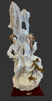 Enchanting Vintage Giuseppe Armani Figurine – A Musical Romance in Porcelain.