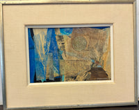 "Abstract with Medallion" – Mixed Media Collage by Philippa Hunter
