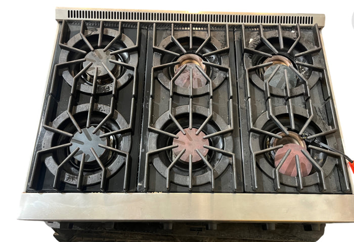 6-Burners Stainless Steel Gas Cooktop 36"