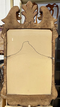 Grand Baroque-Style Carved Wood and Gilt Accent Wall Mirror