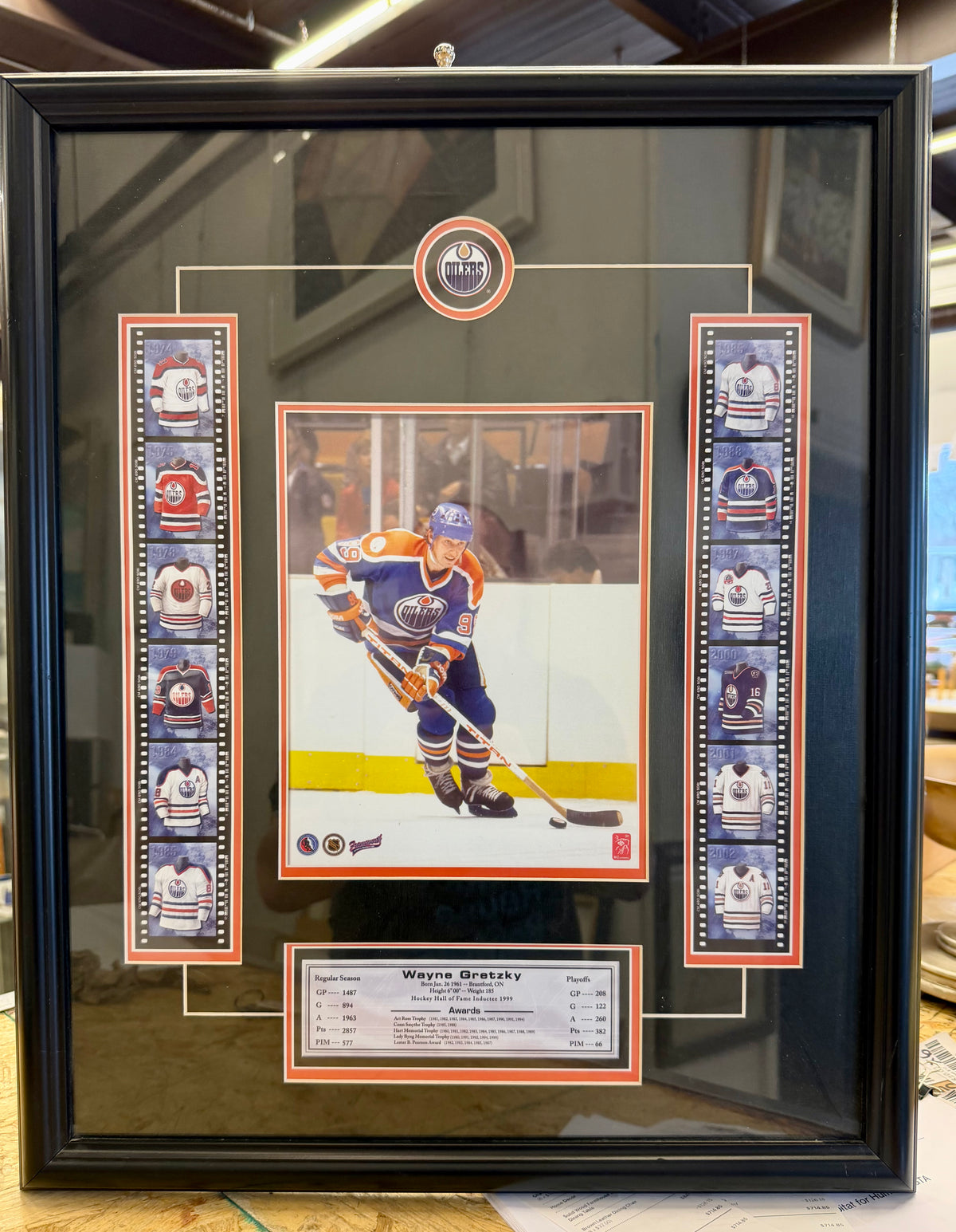 Wayne Gretzky Edmonton Oilers Framed "Virtual Photofilm" Collage - NHL Memorabilia