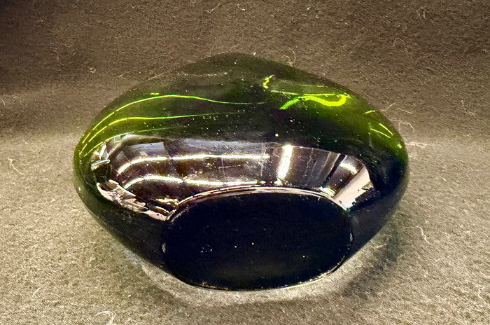 Mid-Century Modern Italian Emerald Green Sommerso Art Glass Pocket Vase
