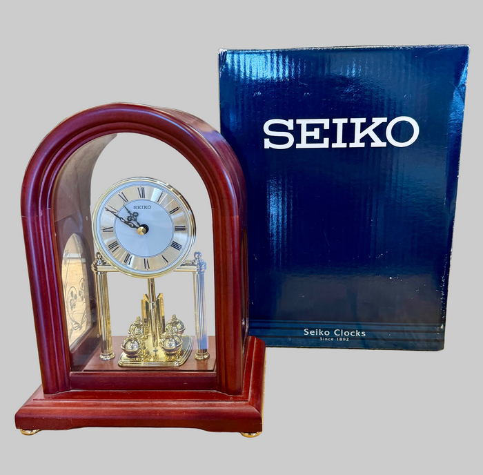 Mid-Century Seiko Quartz Mantel Clock