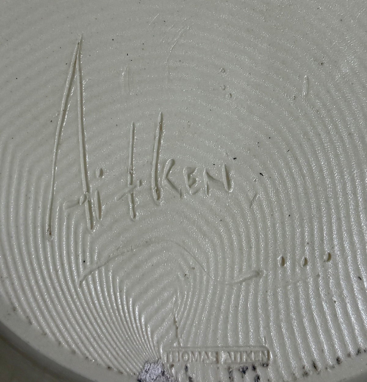 Thomas Aitken Stoneware Olive Coloured Bowl